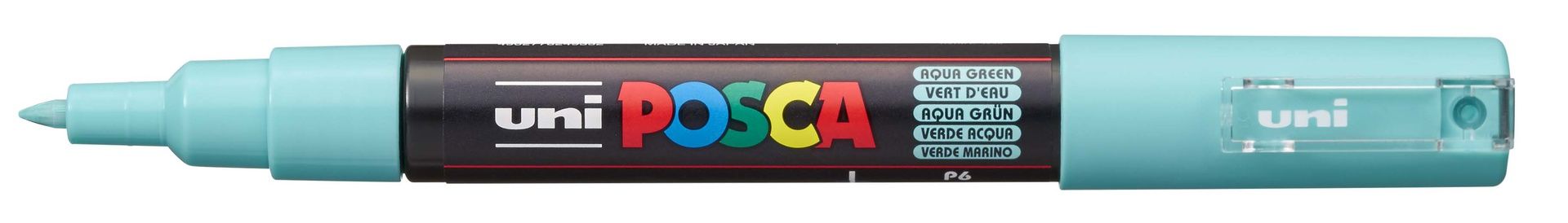 T UNI POSCA Marker PC-1M 0,7-1mm P6 aqua green, 545
