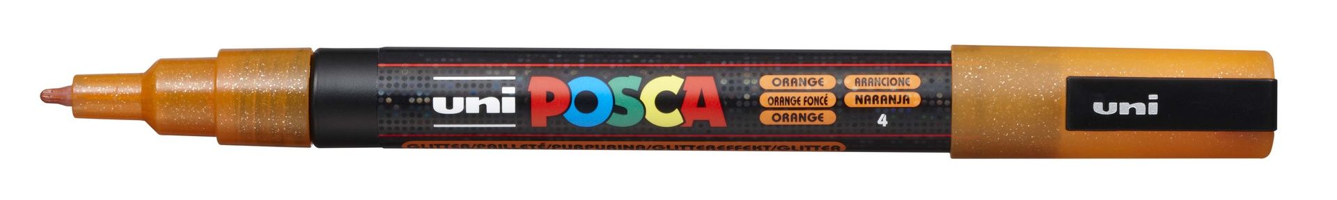 T UNI POSCA Marker PC-3M 0,9-1,3mm 4 orange glitte, 54