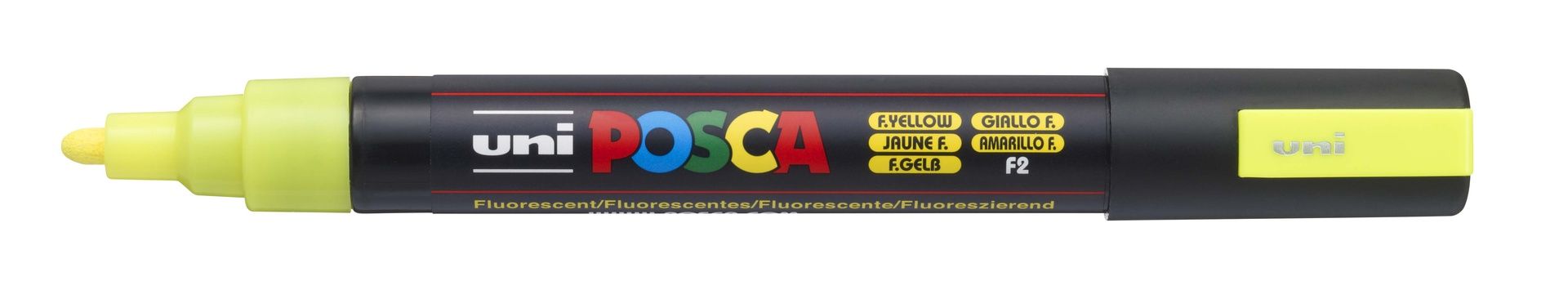 T UNI POSCA Marker PC-5M 1,8-2,5mm F2 fluo yellow, 724