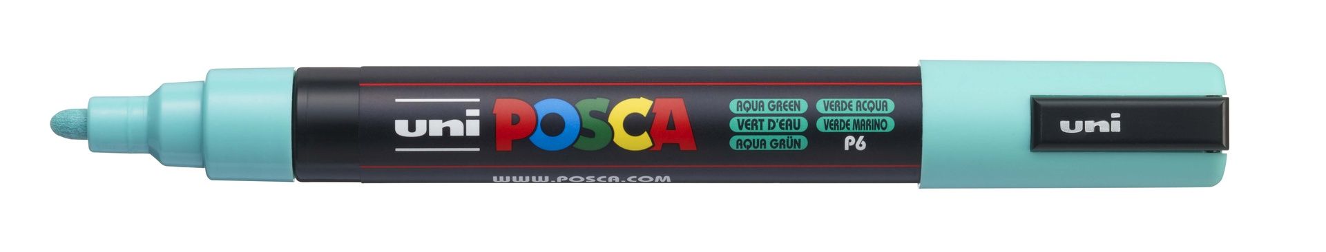 T UNI POSCA Marker PC-5M 1,8-2,5mm P6 aqua green, 545
