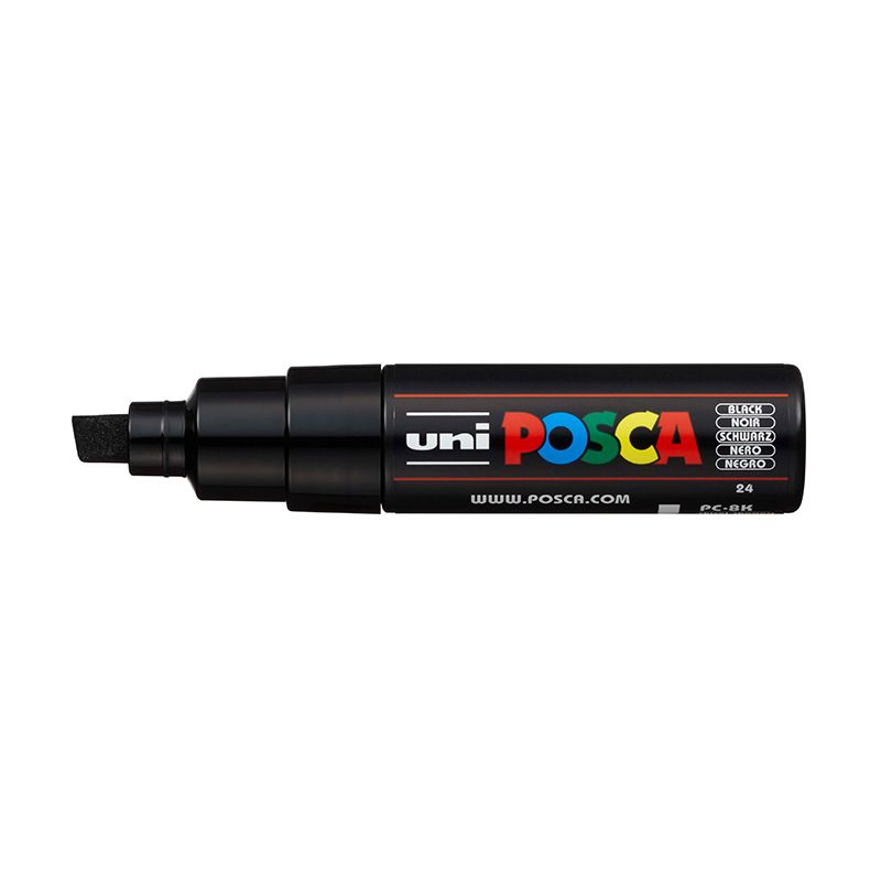 UNI POSCA Marker PC-8K 8mm 24 black, 46