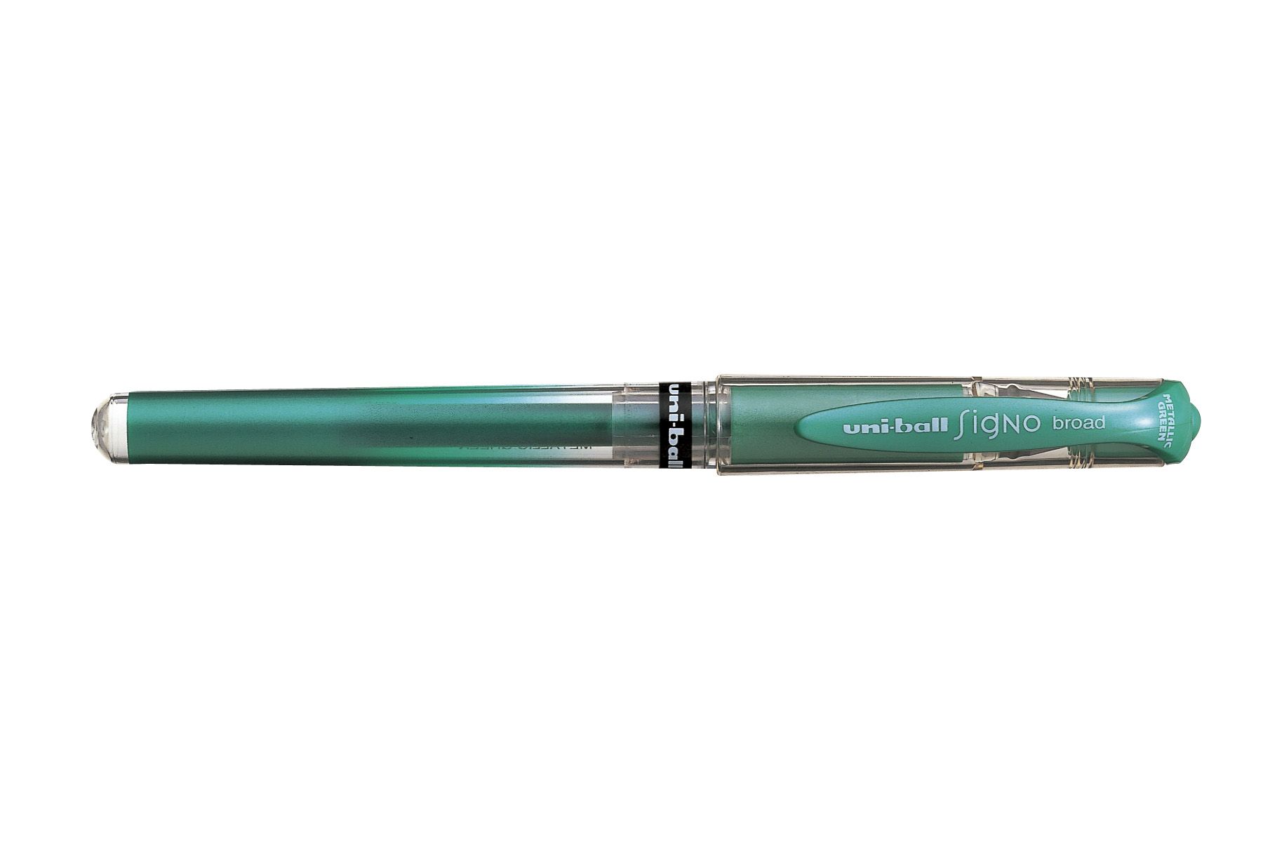 UNI Signo Broad UM-153 metallivihreä 409, Geelikynä