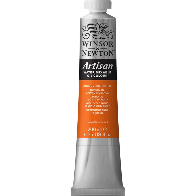 WN Artisan 200ml 090 Cadmium orange hue, 200ml vesiliukoinen öljyväri