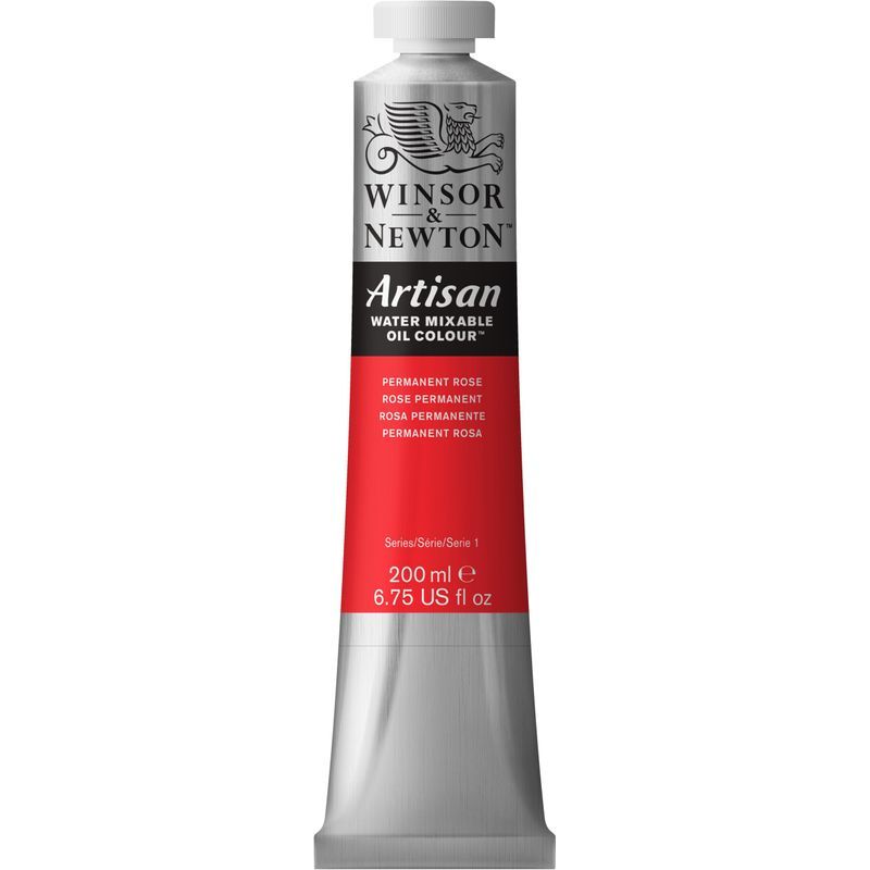 WN Artisan 200ml 502 Permanent rose, 200ml vesiliukoinen öljyväri