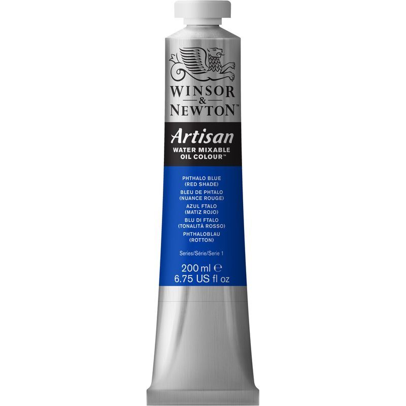 WN Artisan 200ml 514 Phthalo blue red shade, 200ml vesiliukoinen öljyväri