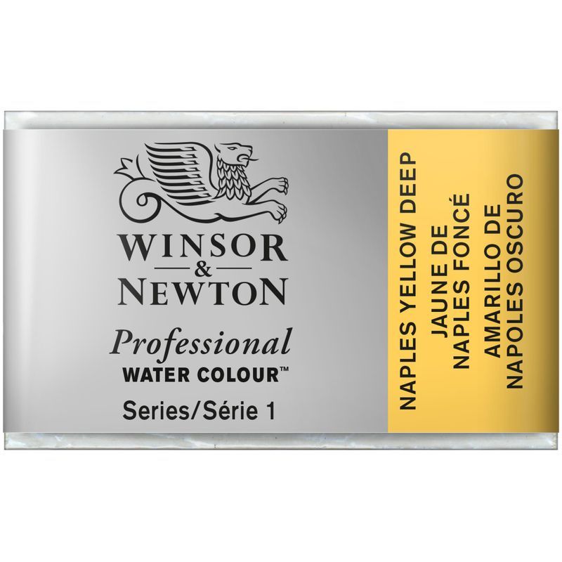 WN AWC 1/1 425 Naples yellow deep (1), taiteilija-akvarelliväri