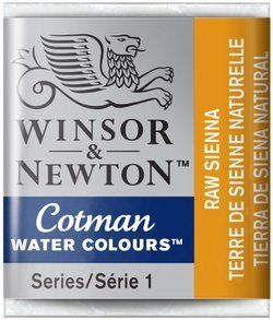 WN Cotman 1/2 (1,7ml) 552 Raw Sienna, akvarellivärinappi x