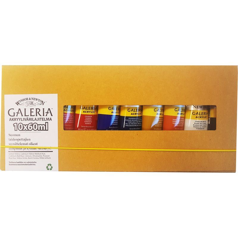 WN Galeria 10x60ml - Suomen Värisävyt!, akryylivärilajitelma FIGA10