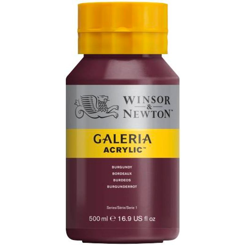 WN Galeria 500ml 075 Burgundy (1), 500ml akryyliväri