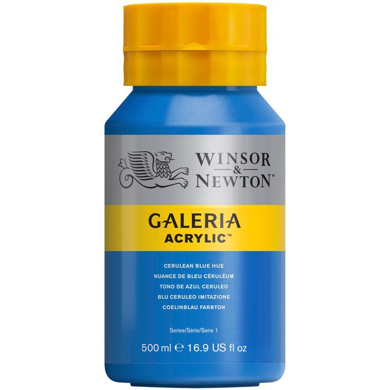 WN Galeria 500ml 138 Cerulean blue hue (1), 500ml akryyliväri