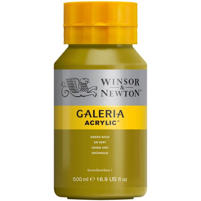 WN Galeria 500ml 294 Green gold (1), 500ml akryyliväri