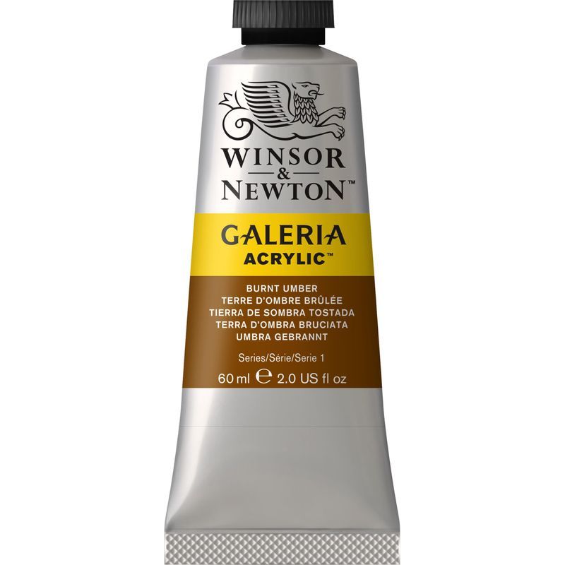 WN Galeria 60ml 076 Burnt umber (1), 60ml akryyliväri