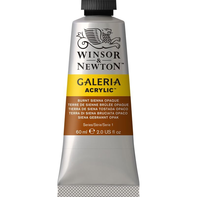 WN Galeria 60ml 077 Burnt sienna opaque (1), 60ml akryyliväri
