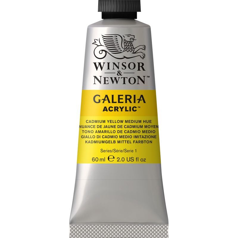 WN Galeria 60ml 120 Cadm yellow med hue (1) x xx, 60ml akryyliväri FIGA10 FIGA06