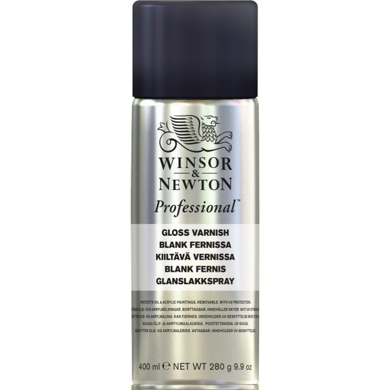 WN Picture varnish gloss spray 400 ml, kiiltävä vernissa uv-absorbentteja
