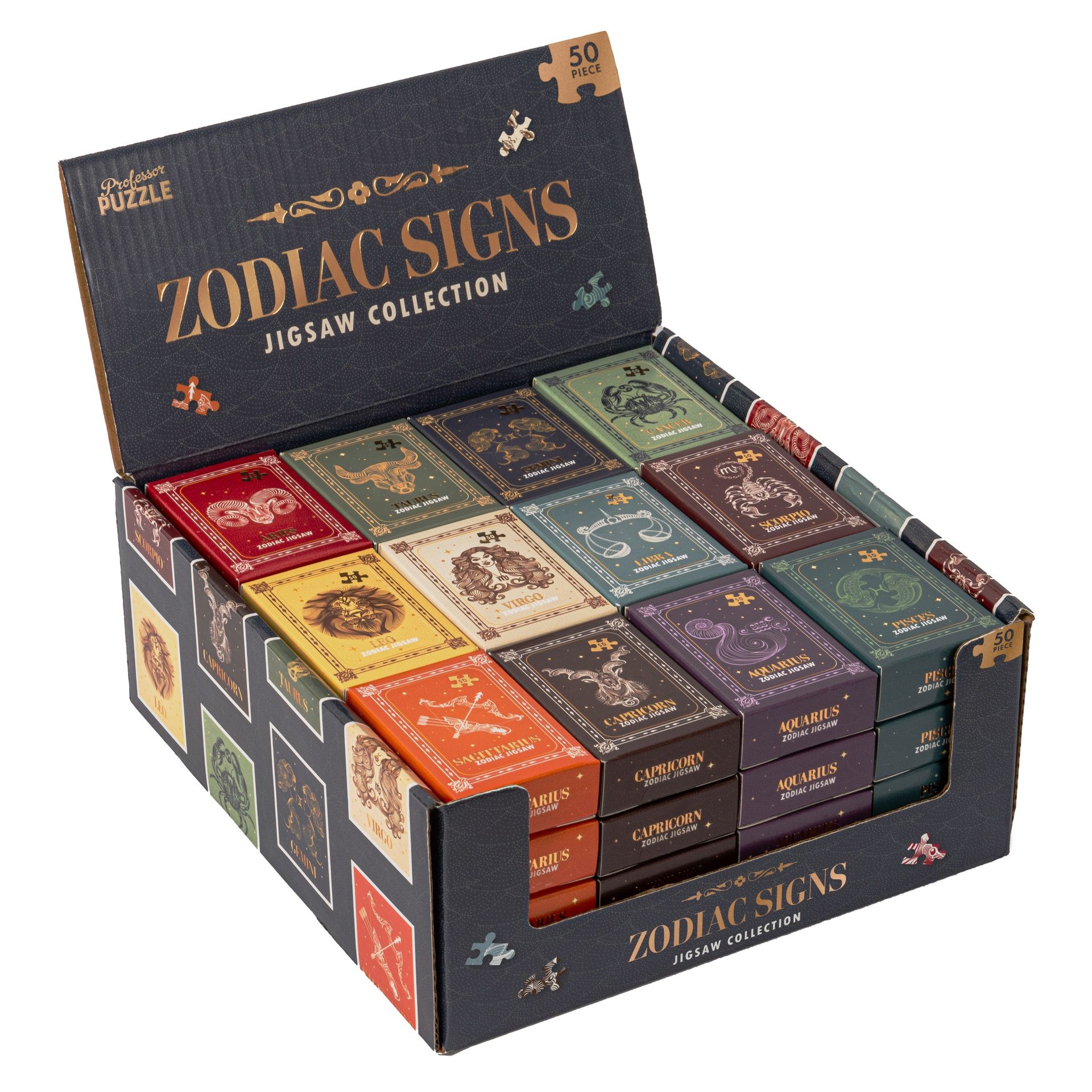 Minipalapeli 50 palaa Professor Puzzle - Zodiac Signs