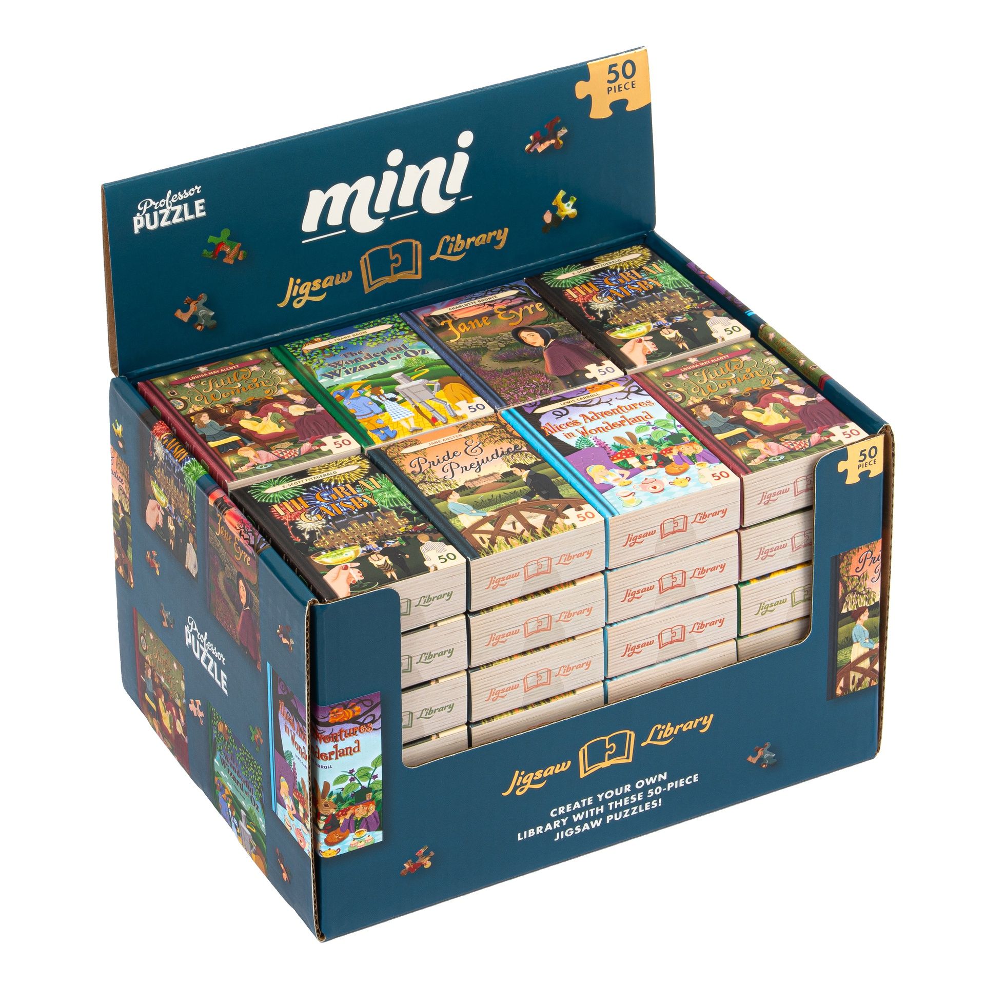 Minipalapeli 50 palaa Professor Puzzle - Library