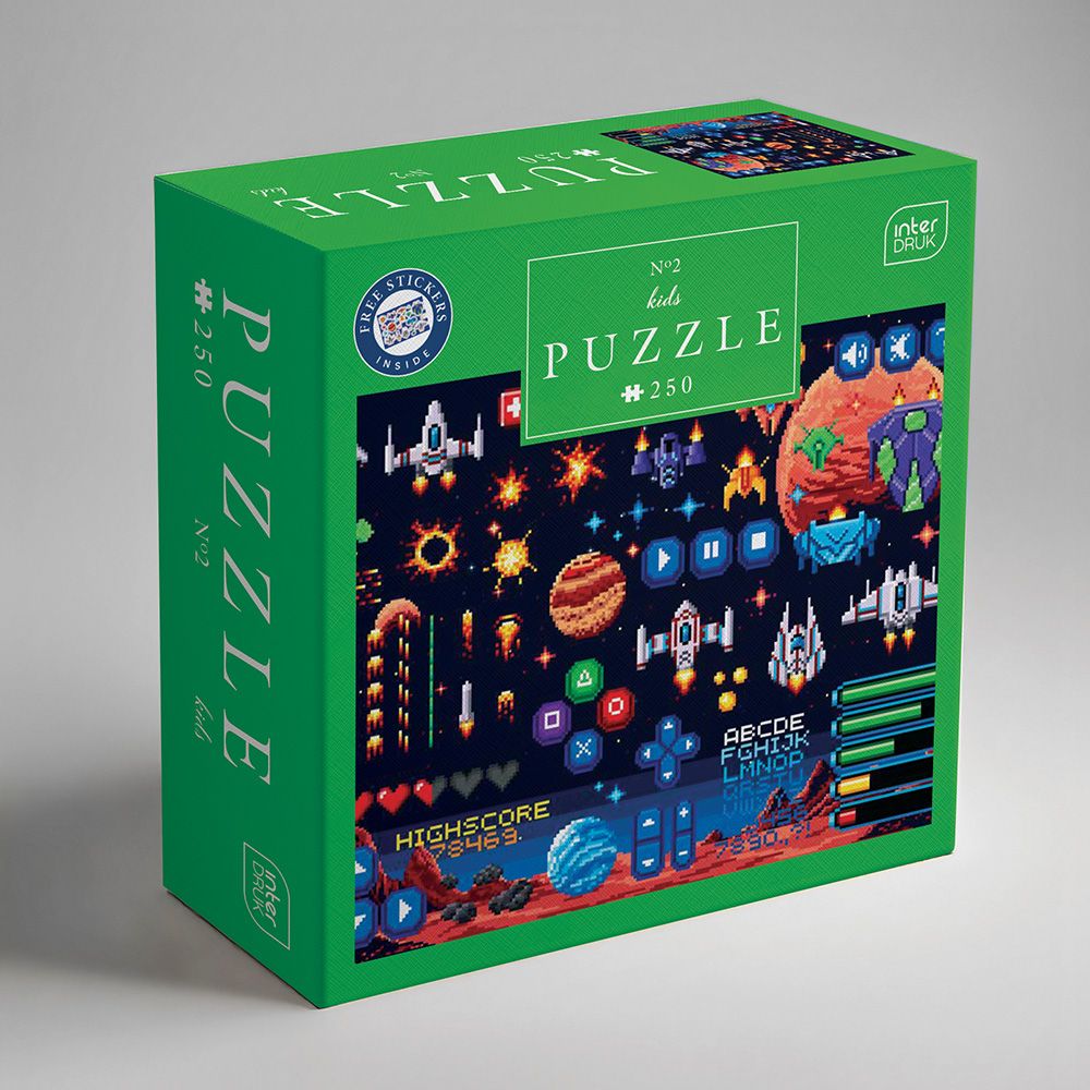 Palapeli 250 palaa Interdruk - Kids with stickers 2 Game