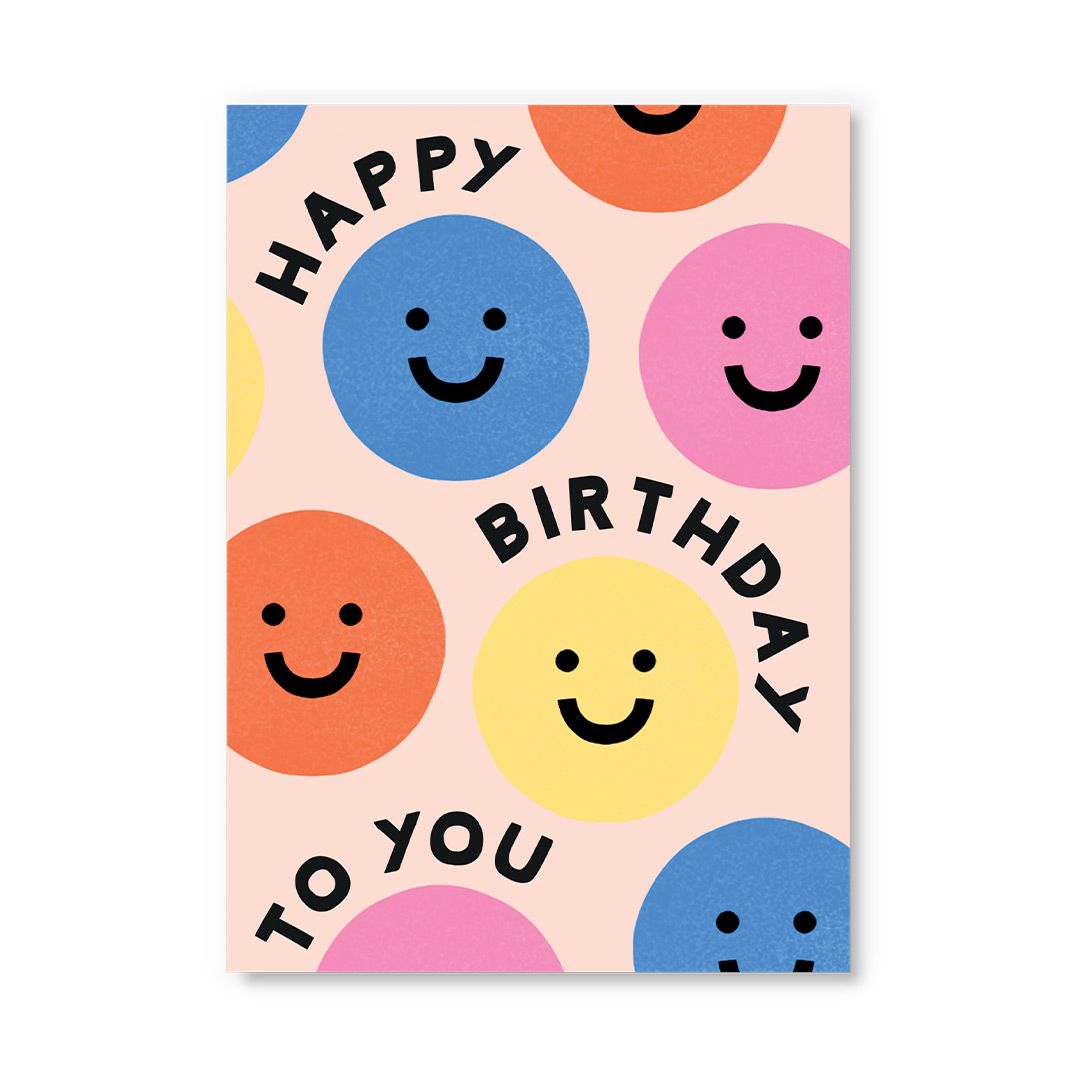 Postikortti Ohh Deer - Smiley Happy Birthday
