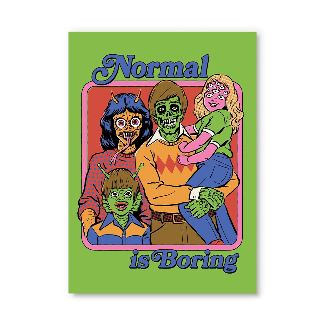 Postikortti Ohh Deer - Normal Is Boring