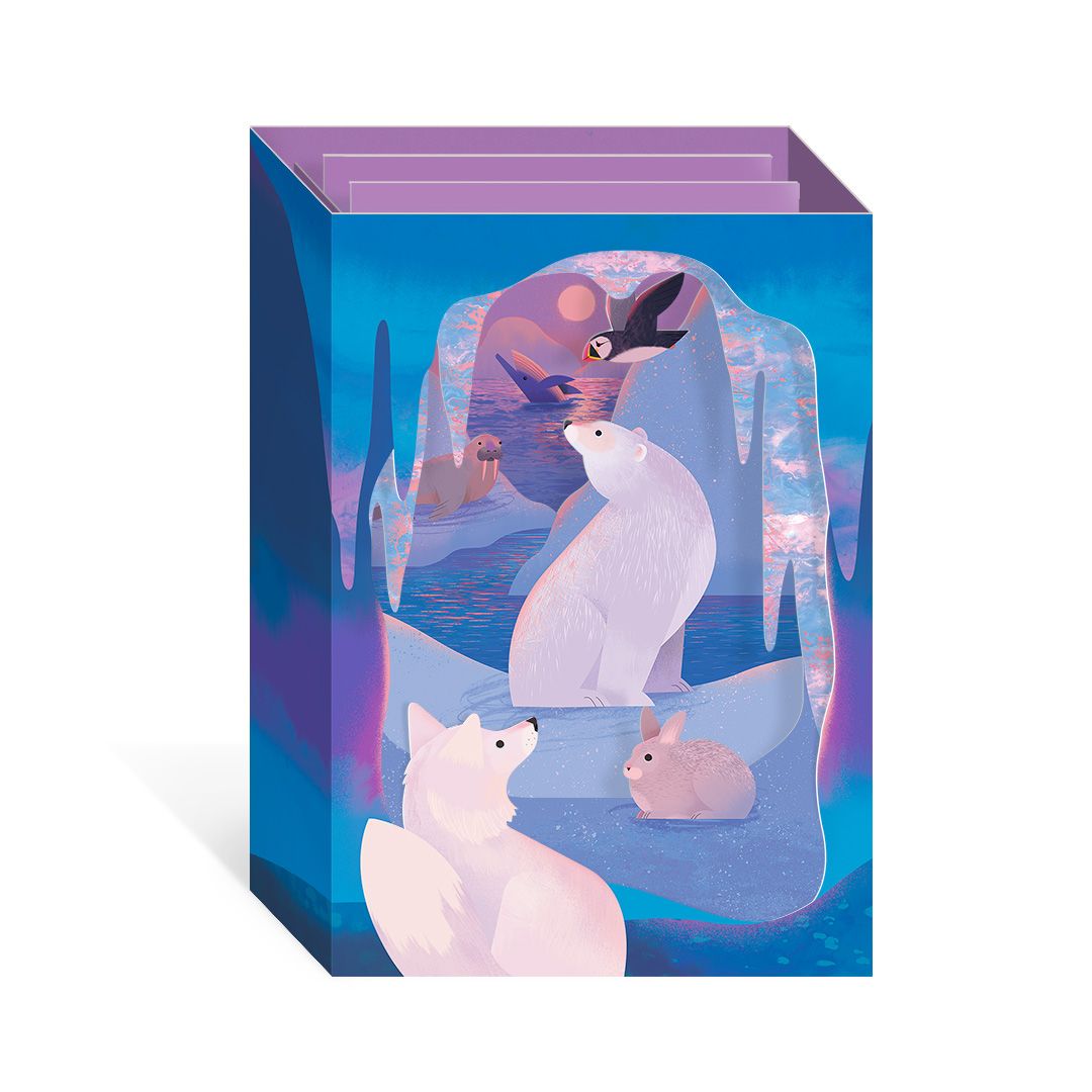 3D-kortti Ohh Deer  - Pop-up Arctic Creatures