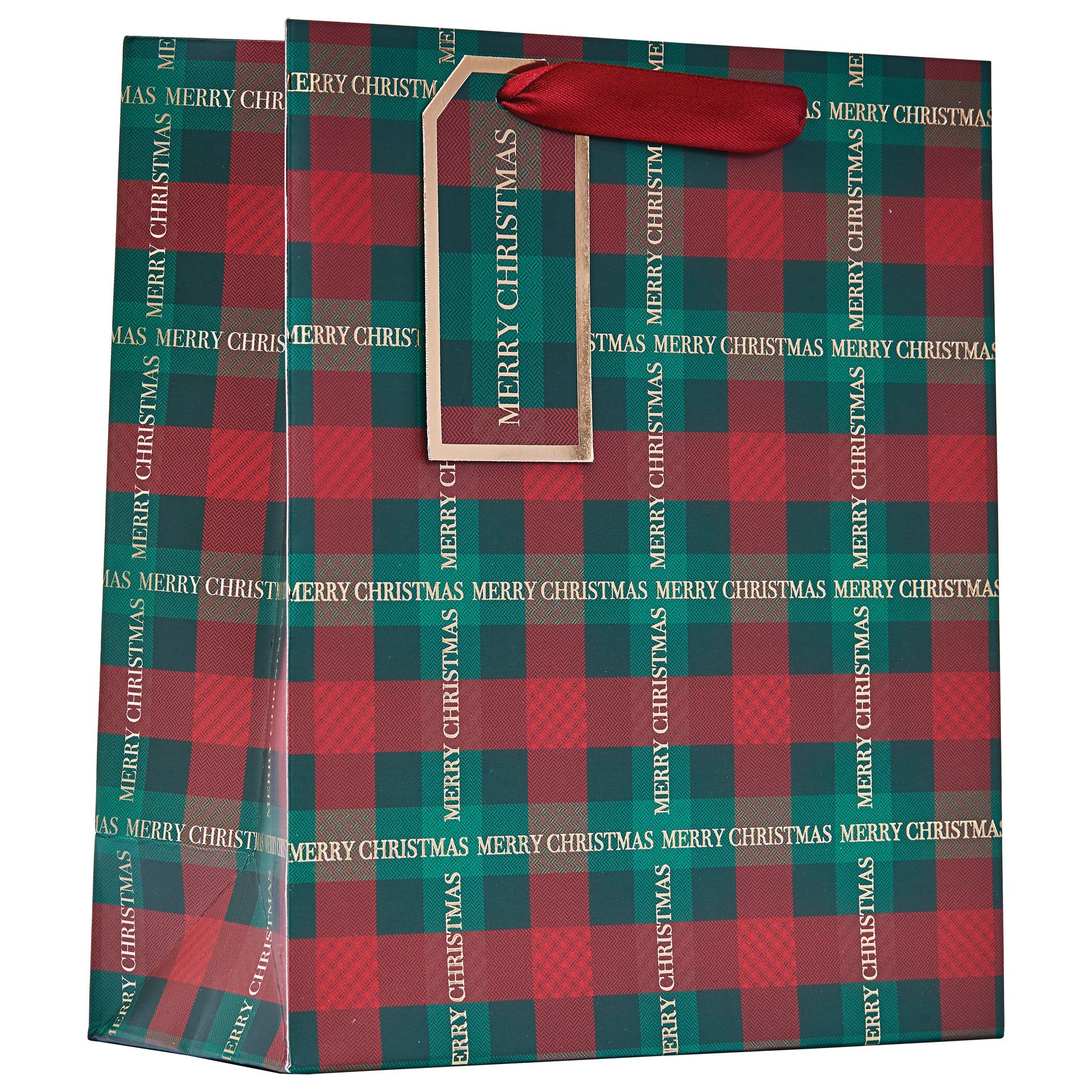 Lahjakassi joulu M Partisan - Chrismas Tartan "Merry Christmas" M