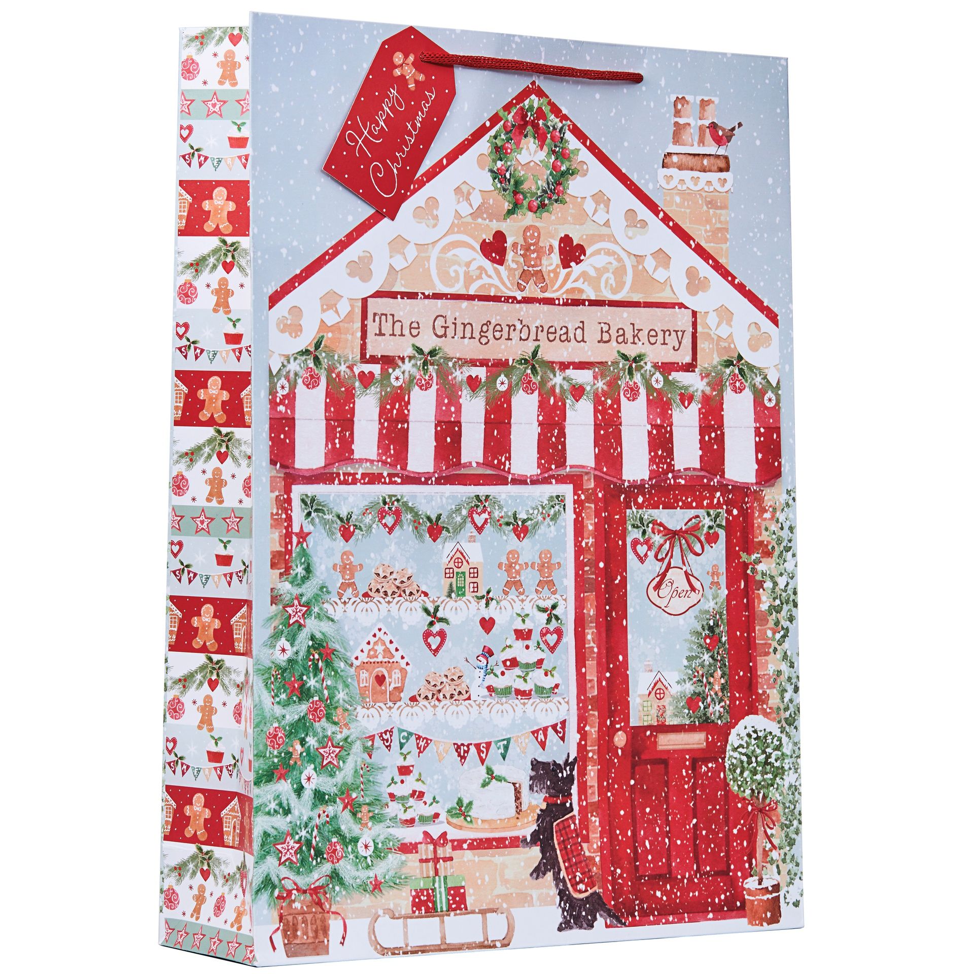 Lahjakassi joulu XL Partisan - The Gingerbread Bakery "Happy Christmas"