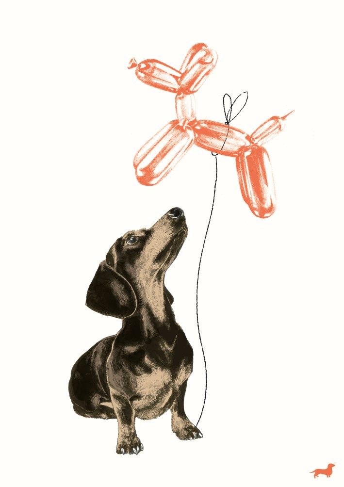 2-osainen kortti The Art File - Call Me Frank Balloon