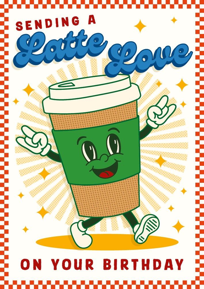 2-osainen kortti The Art File - Latte love