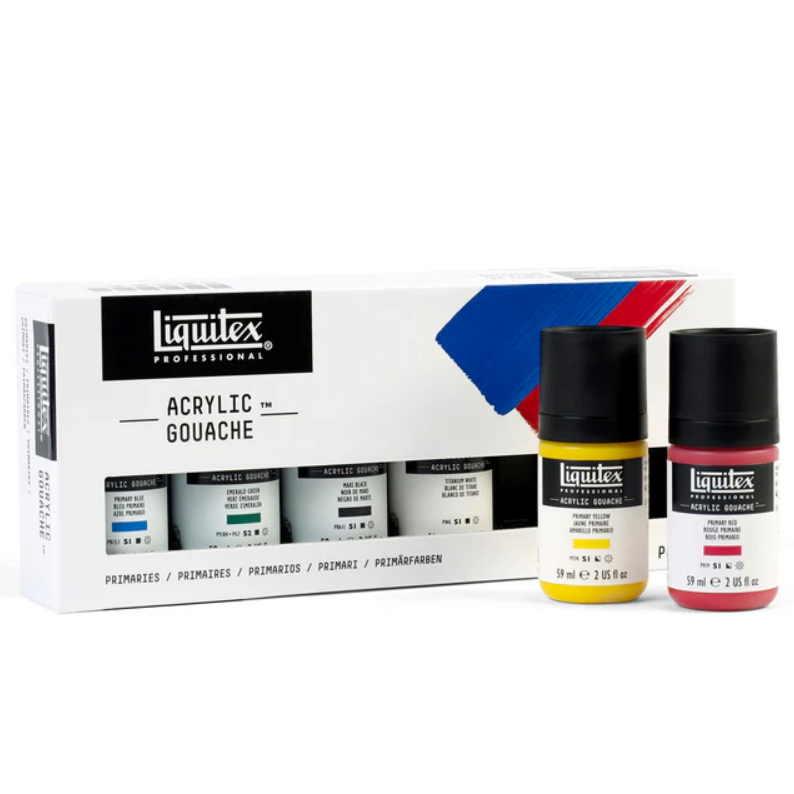 Liquitex Acrylic Gouache Primary Set 6x59ml