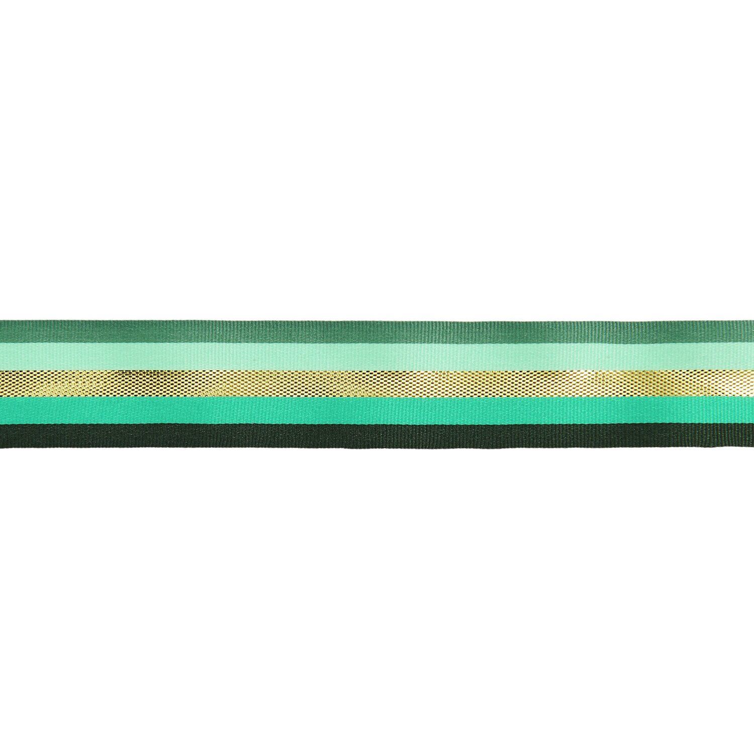 RICO lahjanauha 25 mm x 3 m moniraidallinen vihreä kulta