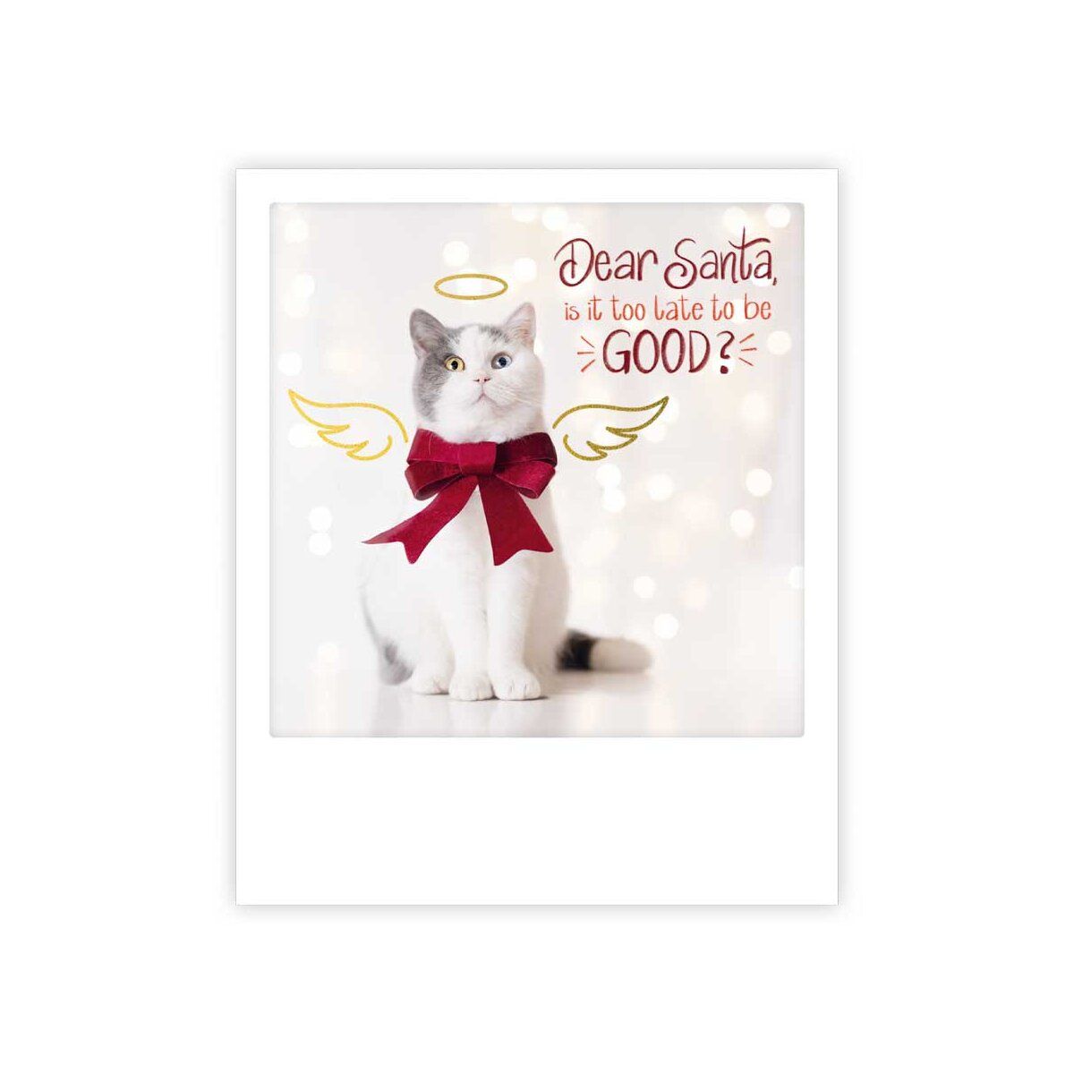 Postikortti joulu Pickmotion - Dear Santa, kissa
