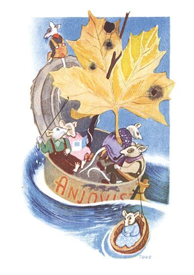 Postikortti joulu Tove Jansson - Anjovis