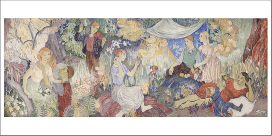 Postikortti panoraama Tove Jansson - Juhlat maalla
