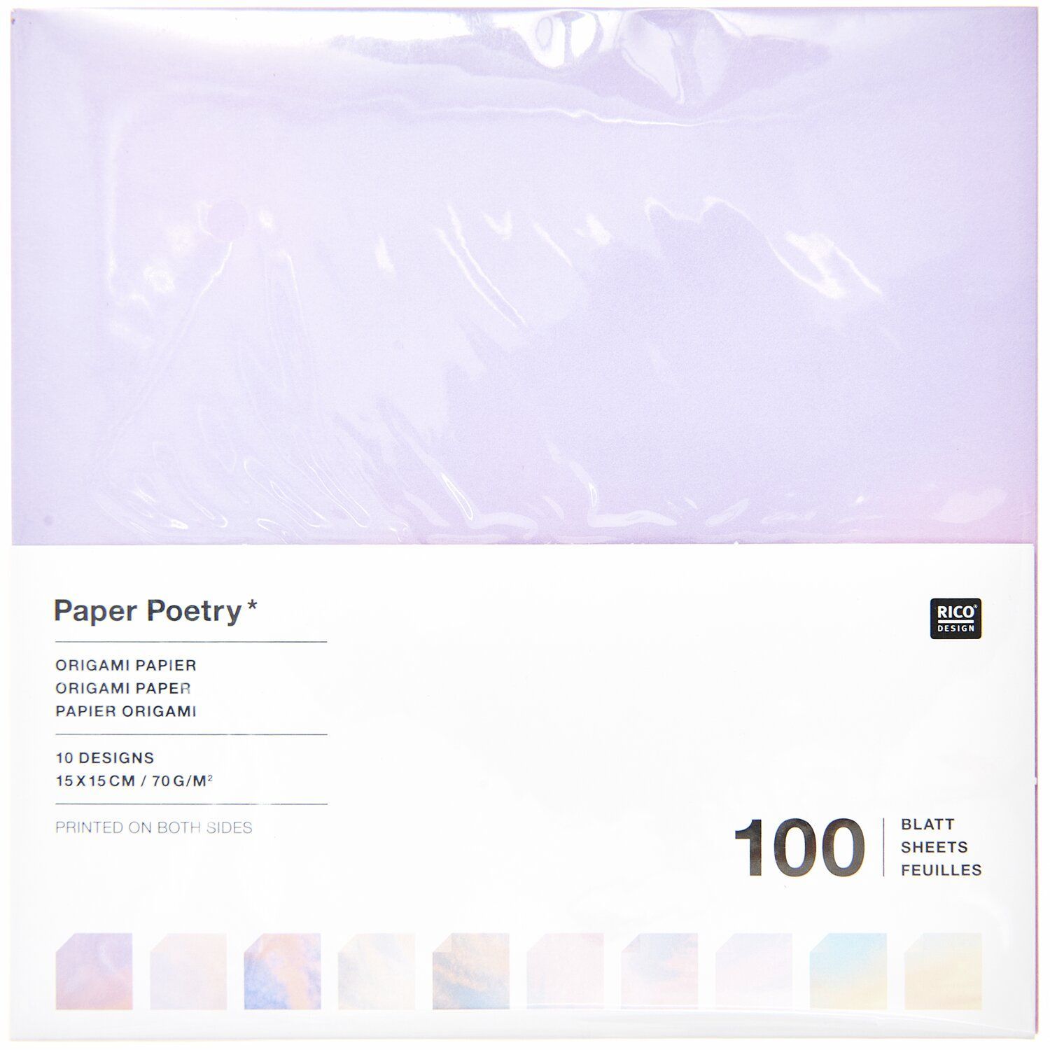 Origamipaperi 100 kpl Rico Design - Sky sis the limit