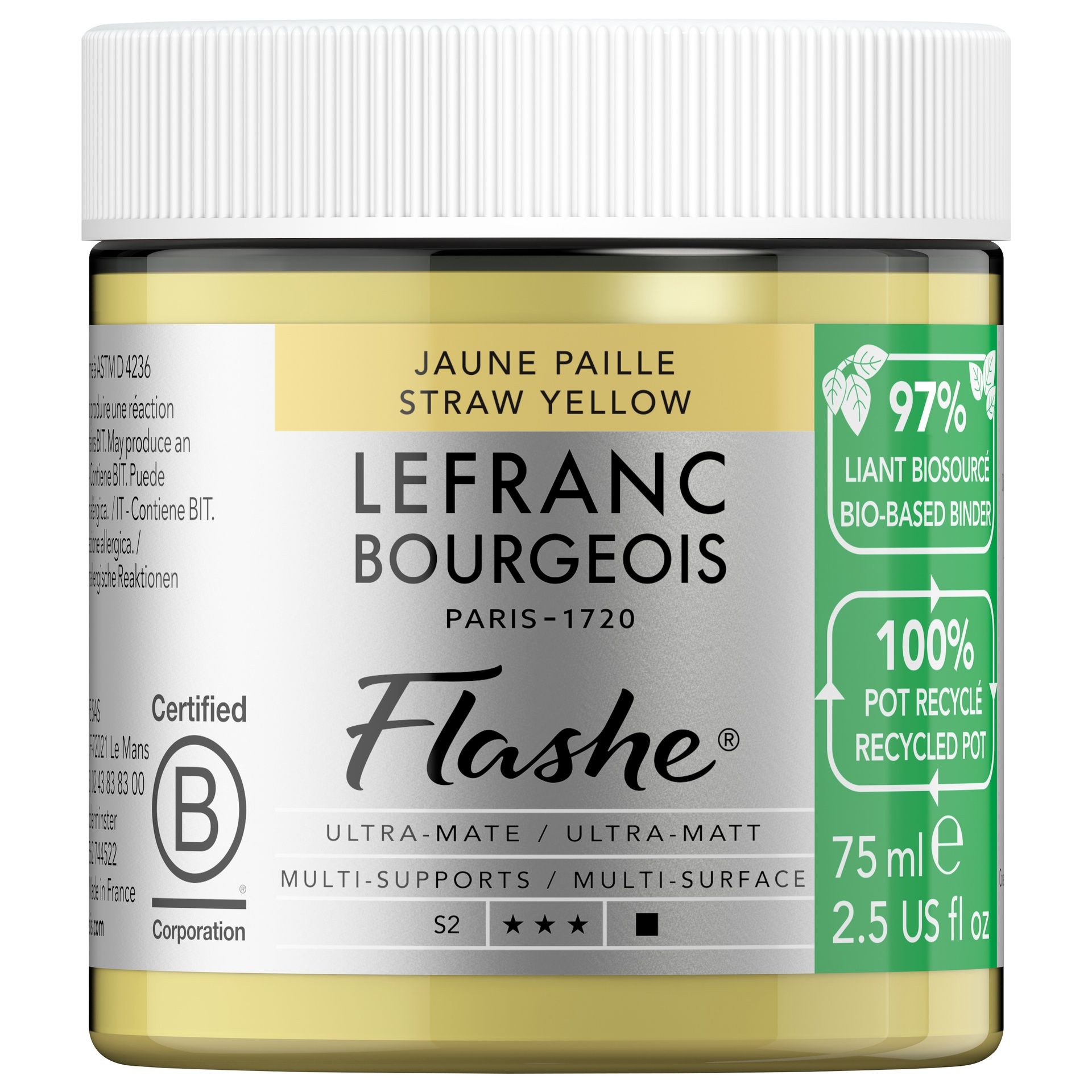 Vinyylimaali 75 ml LB Flashe BIO (235) Straw Yellow
