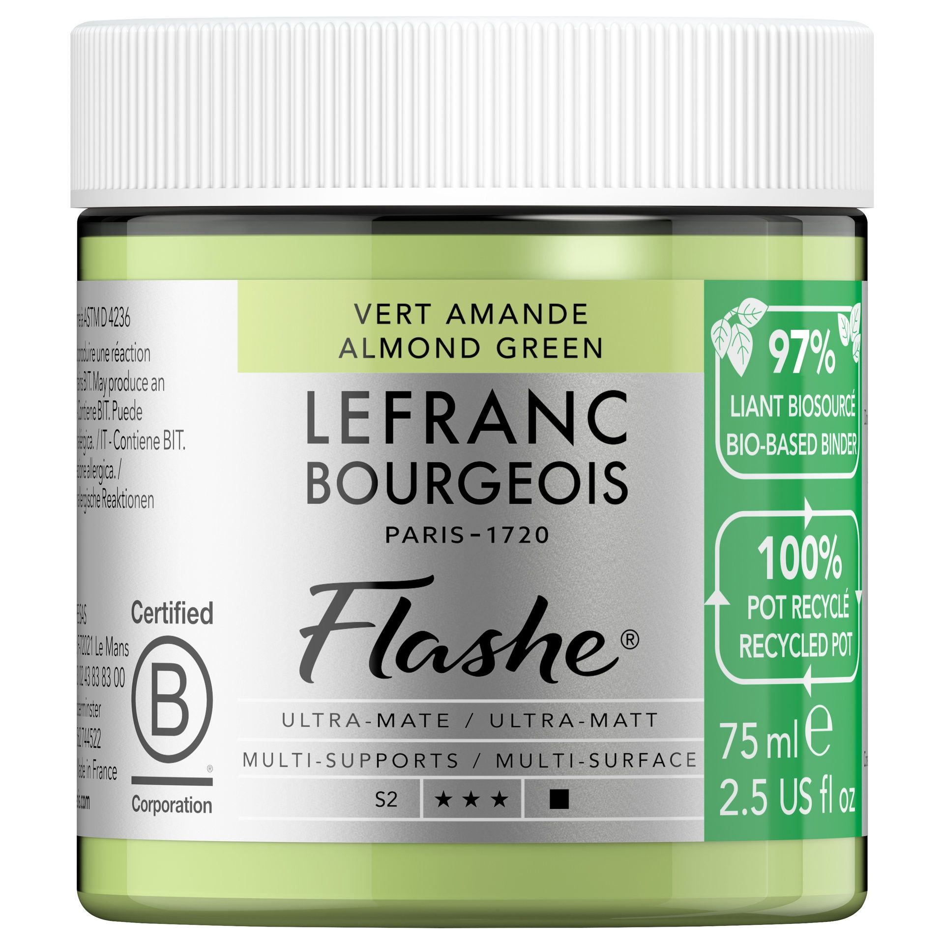 Vinyylimaali 75 ml LB Flashe BIO (515) Almond Green