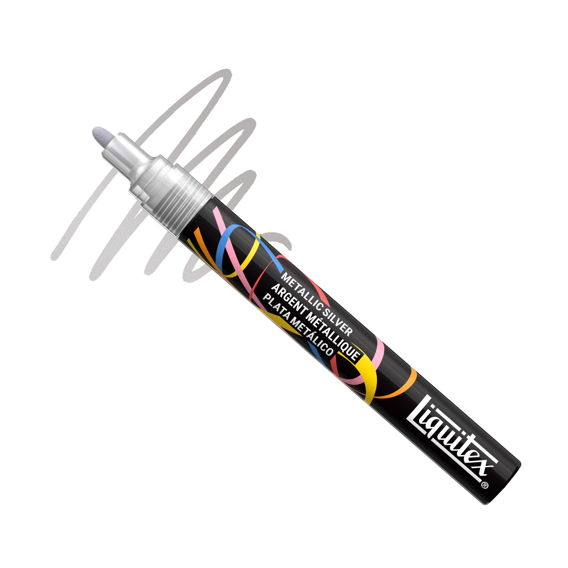 Akryylitussi Liquitex 2 mm Metallic Silver X0068