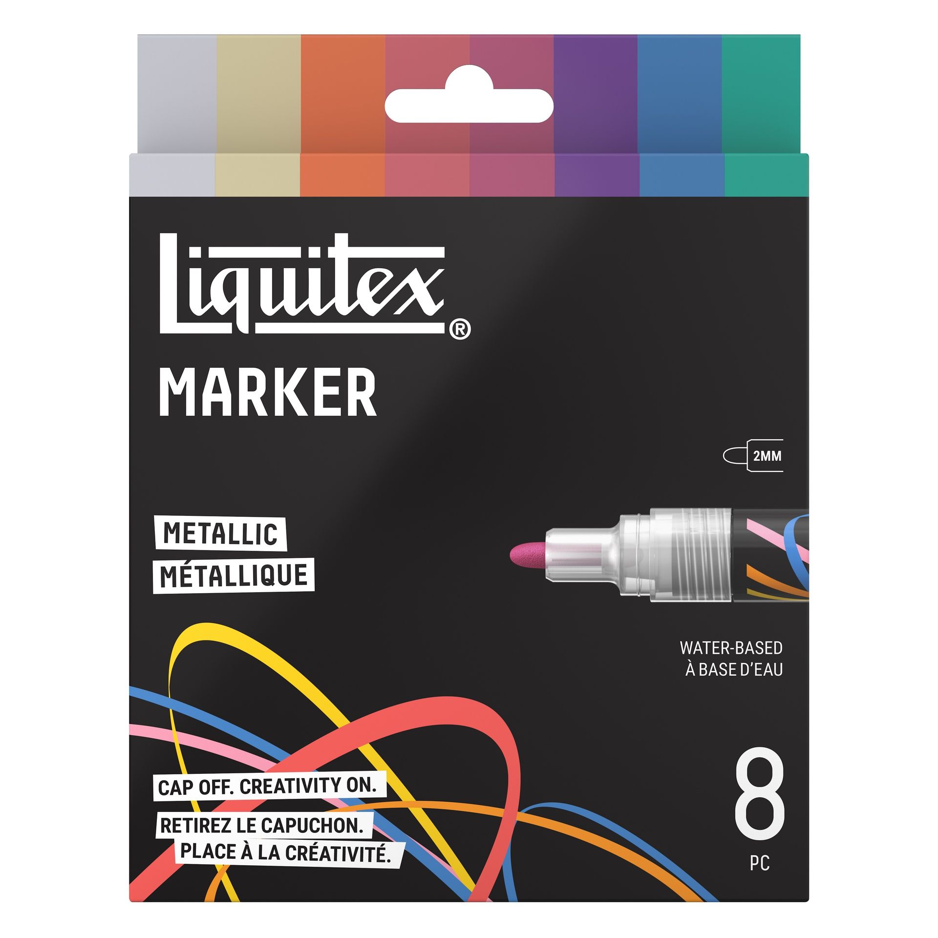 Akryylitussi Liquitex 8X2 mm Metallic