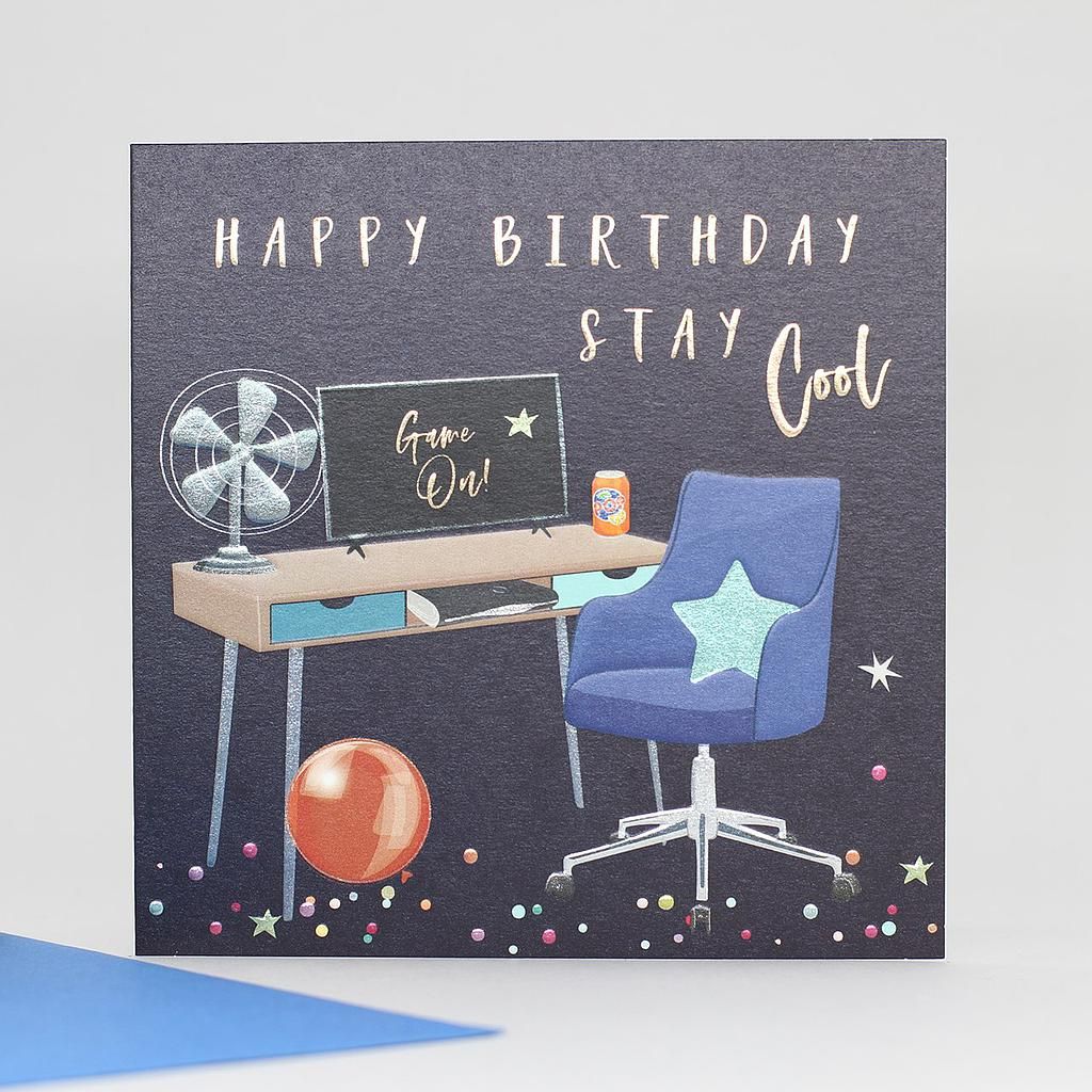 2-osainen kortti Belly Button - Happy Birthday Stay Cool