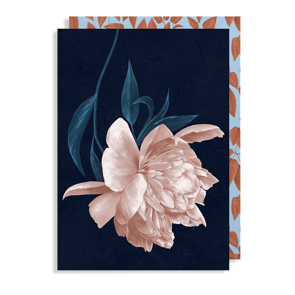 2-osainen kortti Lagom - Moonlight peony