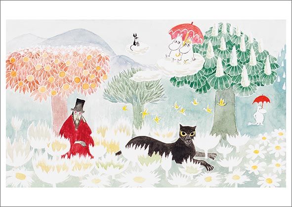 2-osainen kortti Muumi - Taikurin hattu, Taikuri