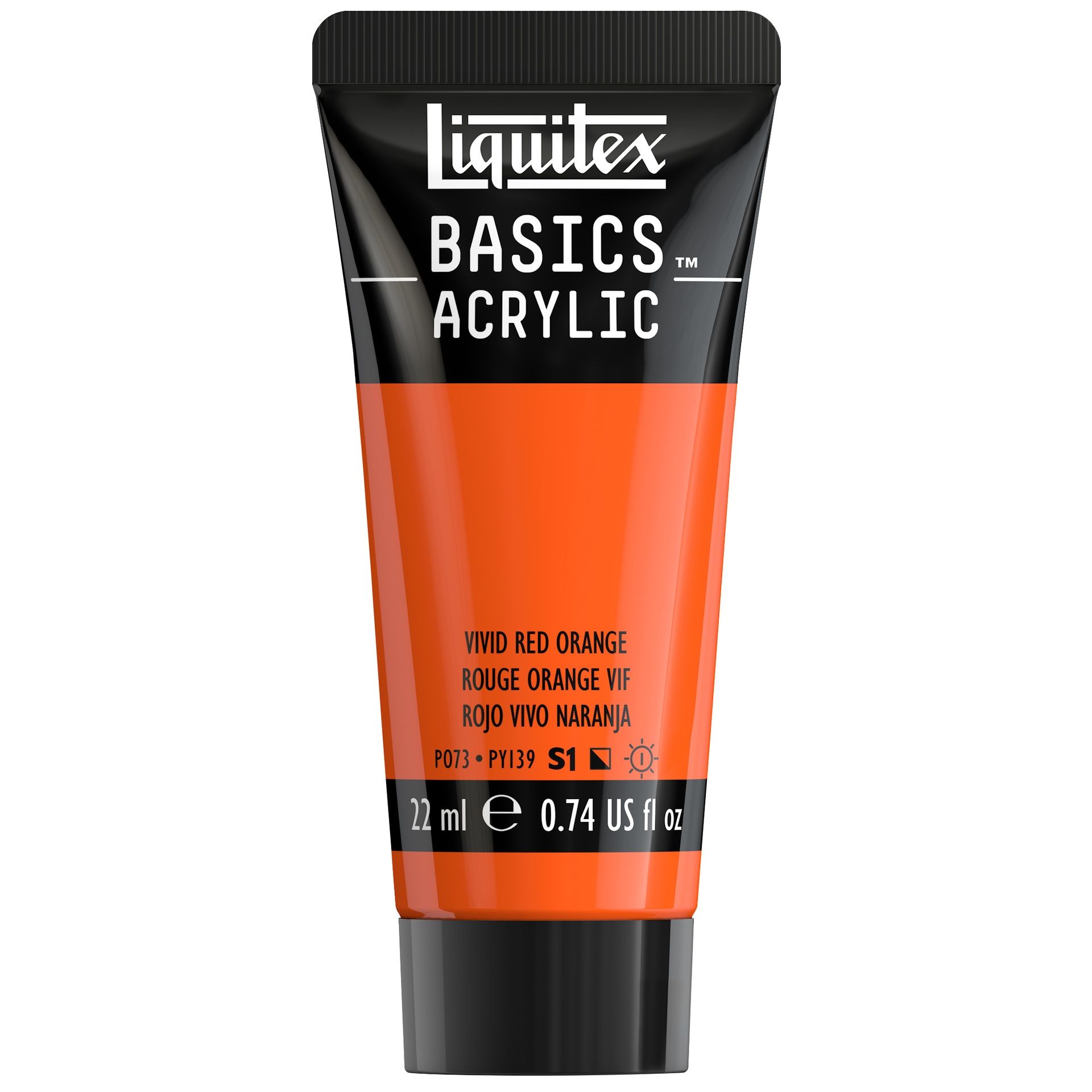 Liquitex Basics 22 ml  620 VIVID RED ORANGE