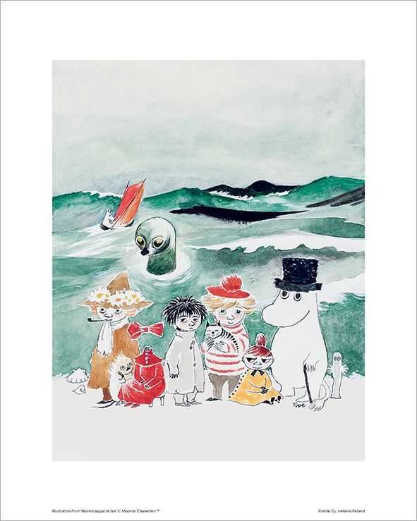 Juliste Putinki Muumi 24x30cm - Merihirviö
