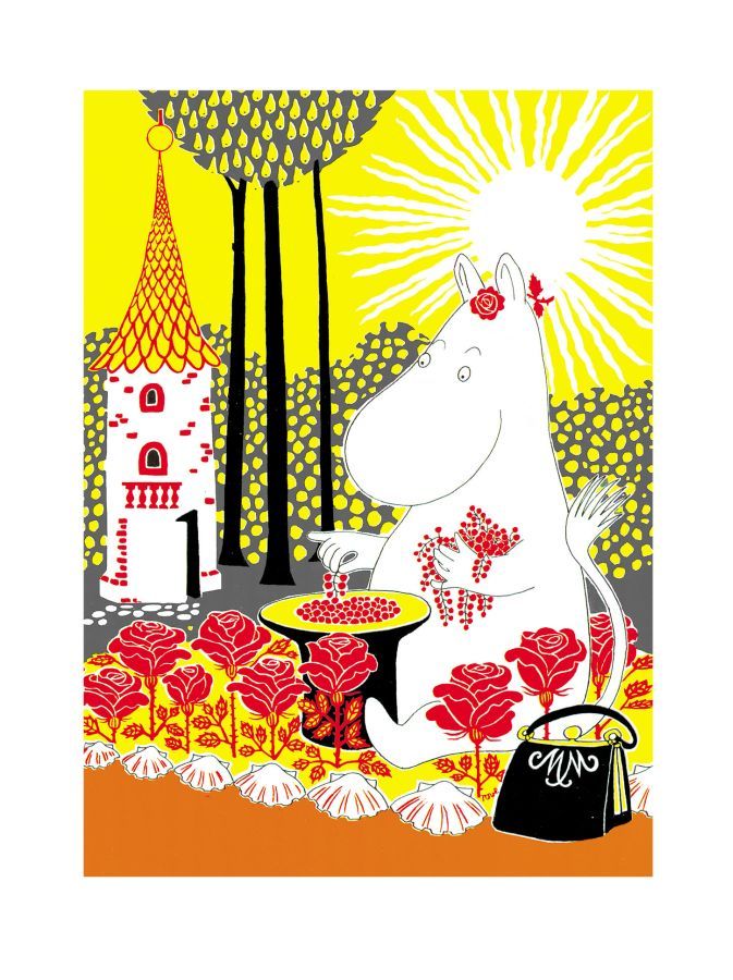 Juliste Putinki Muumi 50x70cm - Muumimamma ja marjat