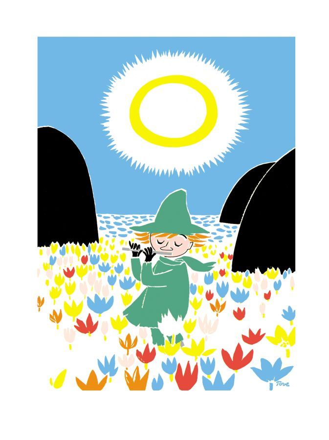 Juliste Putinki Muumi 50x70cm - Nuuskamuikkunen soittaa