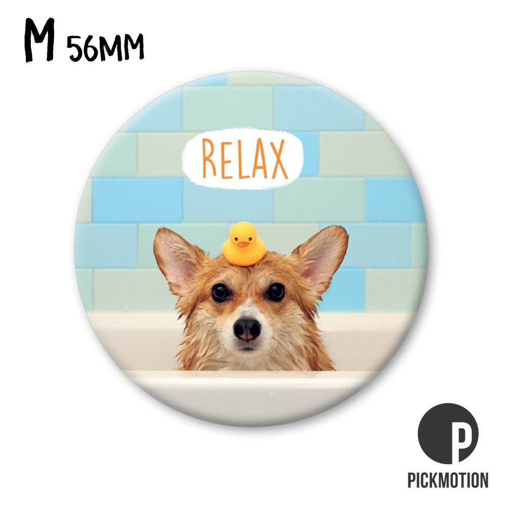 Magneetti M Pickmotion - Koira kylpyammeessa, Relax