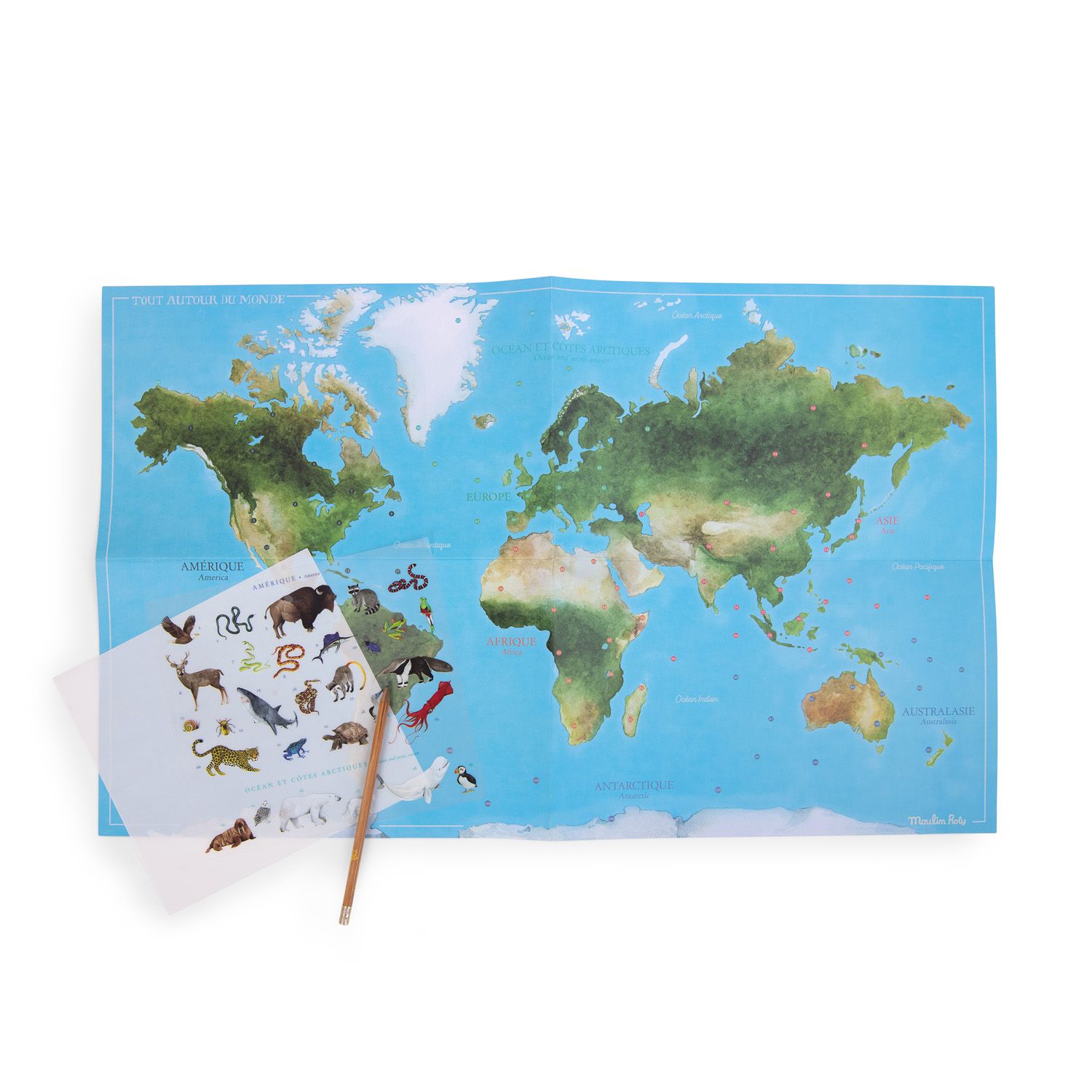 Siirtokuvat Moulin Roty - World map
