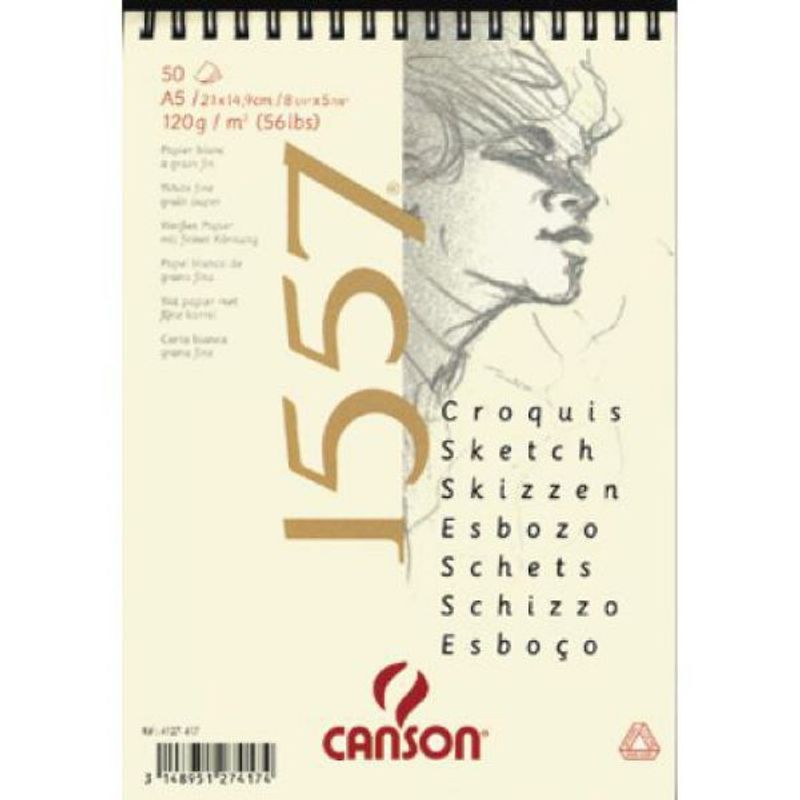 P. Canson 1557 120g A2 Kierre (50) luonnoslehtiö /, (50) 4127420 luonnoslehtiö TL12012024
