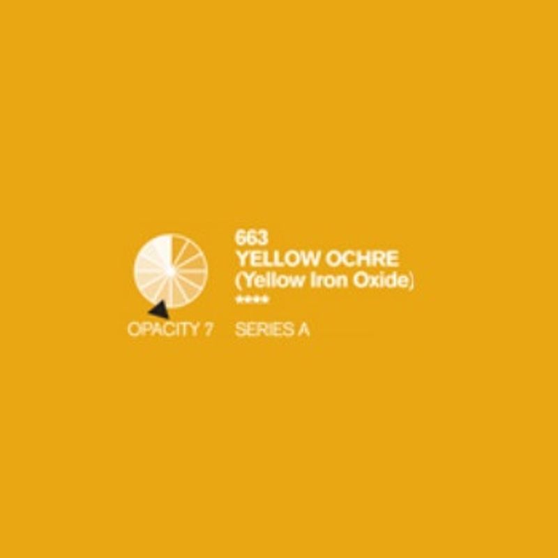PA. DR Cryla acrylic 75ml 663 Yellow ochre (A), taiteilija-akryyliväri